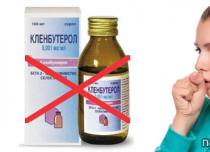Sirup obat batuk Clenbuterol: instruksi